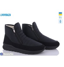 Черевики чоловічі на зиму (6 пар р.41-45) чорний  "LEOBAZA"