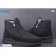 Черевики чоловічі на зиму (6 пар р.41-45) чорний  "LEOBAZA"
