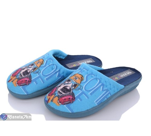 Тапки дитячі на весну/осінь (6 пар р.24-29) синій  "LUXORIS"