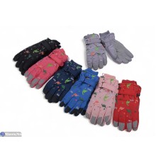 Рукавички дитячі на зиму (12 шт. р.сетка 6-12) мікс  "RUBIBAS"