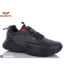 Кросівки чоловічі на весну/осінь (8 пар р.41-46) чорний  "Bonote"
