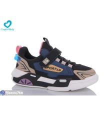 Дитячі кросівки на весну/осінь (5 пар р.34-39) чорний  "Comfort-baby"