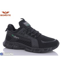 Кросівки чоловічі на весну/осінь (8 пар р.41-46) чорний  "Bonote"