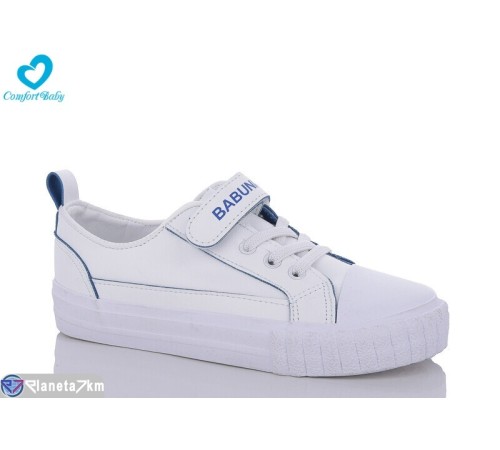 Дитячі кеди на весну/осінь (8 пар р.24-30) білий  "Comfort-baby"