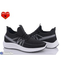 Кросівки чоловічі на весну/осінь (8 пар р.40-45) чорний  "Jiao Li Mei"