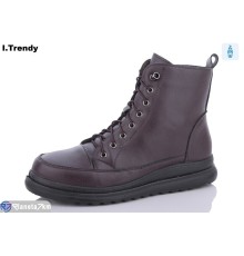 Черевики жіночі на весну/осінь (8 пар р.36-41) бордовий  "Trendy"