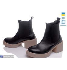 Черевики жіночі на весну/осінь (6 пар р.36-40) чорний  "TIMUS-OPT"