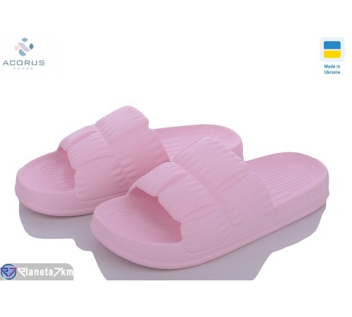 Шлепки жіночі на літо (12 пар р.36-41) рожевий  "Acorus"