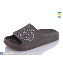 Шлепки жіночі на літо (8 пар р.36-41) коричневий  "Korka"
