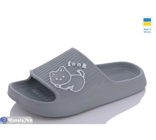 Шлепки жіночі на літо (8 пар р.36-41) сірий "Korka" Шлепки жіночі на літо (8 пар р.36-41) сірий "Korka"