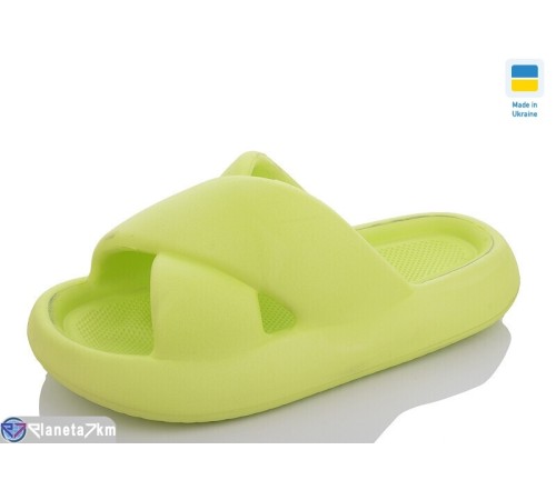 Шлепки жіночі на літо (8 пар р.36-40) зелений  "Korka"