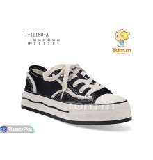 Дитячі кеди на весну/осінь (8 пар р.35-40) чорний  "TOMMY"