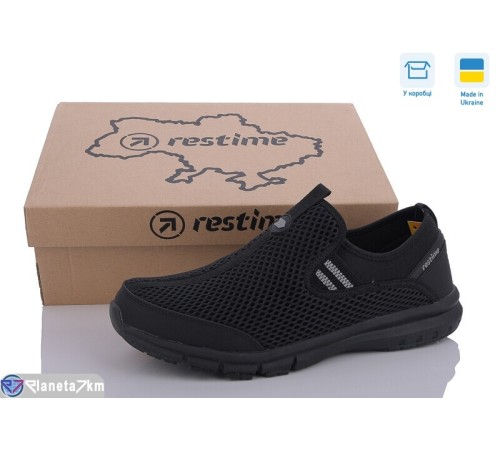Кросівки чоловічі на літо (8 пар р.36-41) чорний  "Restime"