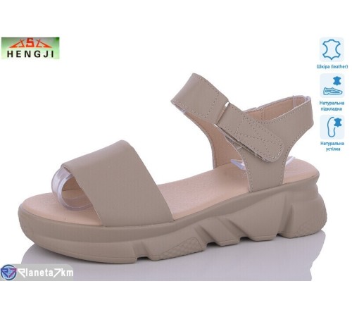 Босоніжки жіночі на літо (8 пар р.36-41) коричневий  "HENGJI-ELENA"