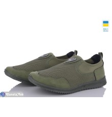 Кросівки чоловічі на весну/осінь (6 пар р.41-45) зелений  "OLLA"