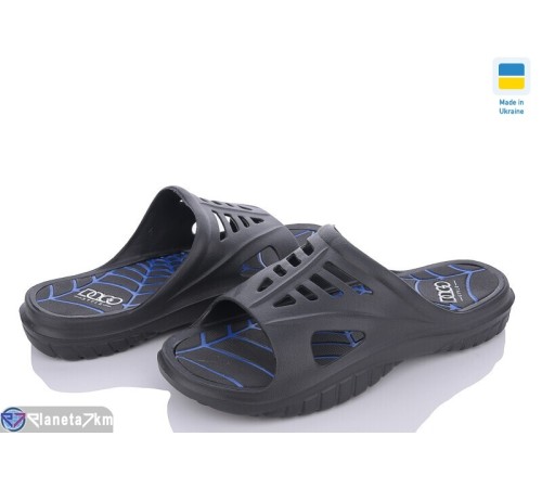 Шлепки чоловічі на літо (8 пар р.41-46) чорний  "LEO"