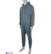Спортивний костюм чоловічий на весну/осінь (5 шт. р.сетка M-3XL) зелений  "Deluna"