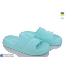 Шлепки жіночі на літо (8 пар р.37-41) зелений  "Ladmir"