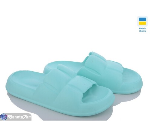 Шлепки жіночі на літо (8 пар р.37-41) зелений  "Ladmir"