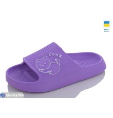 Шлепки жіночі на літо (8 пар р.36-41) фіолетовий  "INPIRE"