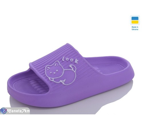 Шлепки жіночі на літо (8 пар р.36-41) фіолетовий  "INPIRE"