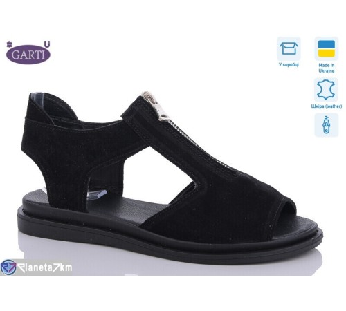 Босоніжки жіночі на літо (6 пар р.36-40) чорний  "Garti"