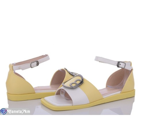 Босоніжки жіночі на літо (8 пар р.36-41) жовтий  "HoRIK"