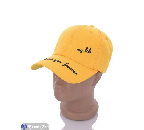 Кепка жіноча на весну/осінь (3 шт. р.сетка 56-59) жовтий  "CAROLLA"