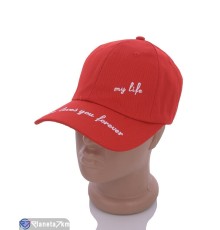 Кепка жіноча на весну/осінь (3 шт. р.сетка 56-59) червоний  "CAROLLA"