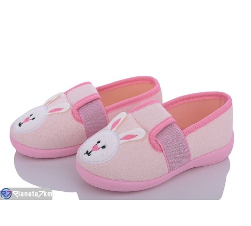 Тапки дитячі на весну/осінь (6 пар р.25-30) рожевий  "LUXORIS"