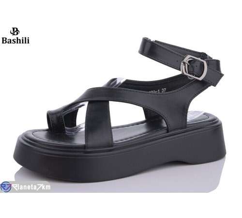 Босоніжки жіночі на літо (6 пар р.36-40) чорний  "Башили"