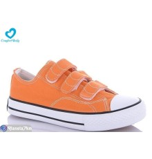 Дитячі кеди на весну/осінь (6 пар р.35-39) оранжевий  "Comfort-baby"