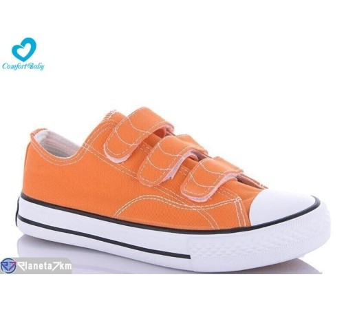 Дитячі кеди на весну/осінь (6 пар р.35-39) оранжевий  "Comfort-baby"