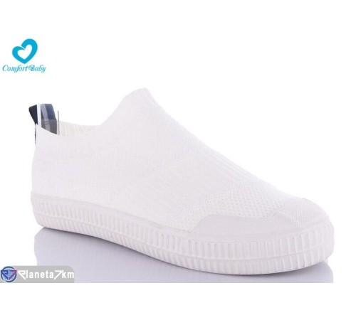 Дитячі кеди на весну/осінь (6 пар р.35-39) білий  "Comfort-baby"