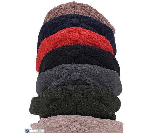 Кепка чоловіча на весну/осінь (5 шт. р.сетка 56-56) мікс  "CAROLLA"