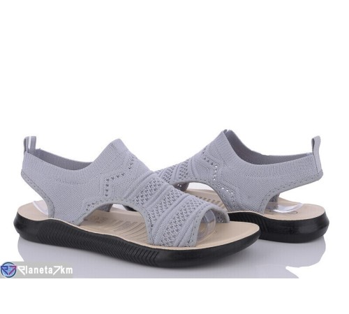 Босоніжки жіночі на літо (6 пар р.41-43) сірий  "DIXA"