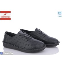 Туфлі жіночі на літо (8 пар р.37-42) чорний  "Saimaoji"