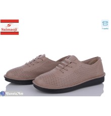 Туфлі жіночі на літо (8 пар р.37-42) коричневий  "Saimaoji"