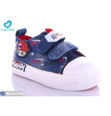 Дитячі кеди на весну/осінь (6 пар р.20-25) синій  "Comfort-baby"