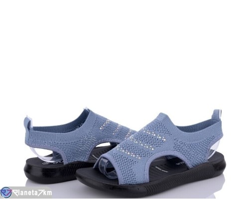 Босоніжки жіночі на літо (8 пар р.36-41) блакитний  "DIXA"