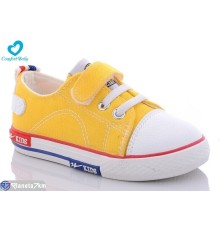 Дитячі кеди на весну/осінь (7 пар р.19-24) жовтий  "Comfort-baby"