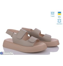 Босоніжки жіночі на літо (6 пар р.36-40) коричневий  "Linda"