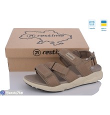 Сандалі чоловічі на літо (8 пар р.41-45) коричневий  "Restime"