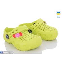 Кроки дитячі на літо (8 пар р.20-27) зелений  "Ladmir"