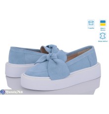 Сліпони жіночі на весну/осінь (6 пар р.36-40) блакитний  "GARRA"