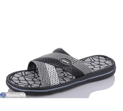 Шлепки чоловічі на літо (8 пар р.41-46) сірий  "Korka"