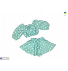 Дитячий костюм на літо (5 шт. р.сетка S-2XL) зелений  "Alina"