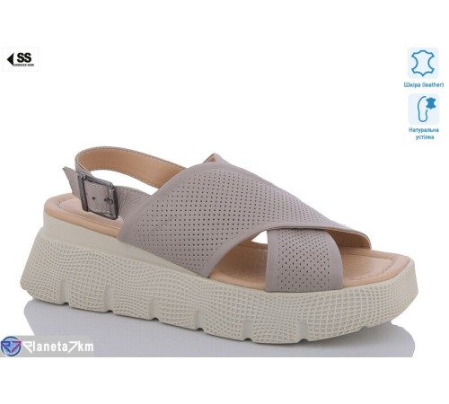 Босоніжки жіночі на літо (8 пар р.36-40) коричневий  "KLAKSON"