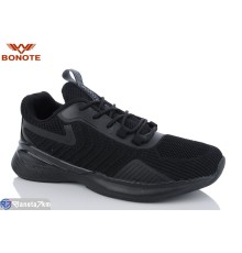 Кросівки чоловічі на весну/осінь (8 пар р.41-46) чорний  "Bonote"