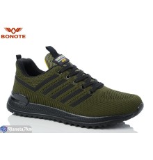Кросівки чоловічі на весну/осінь (8 пар р.41-46) зелений  "Bonote"
